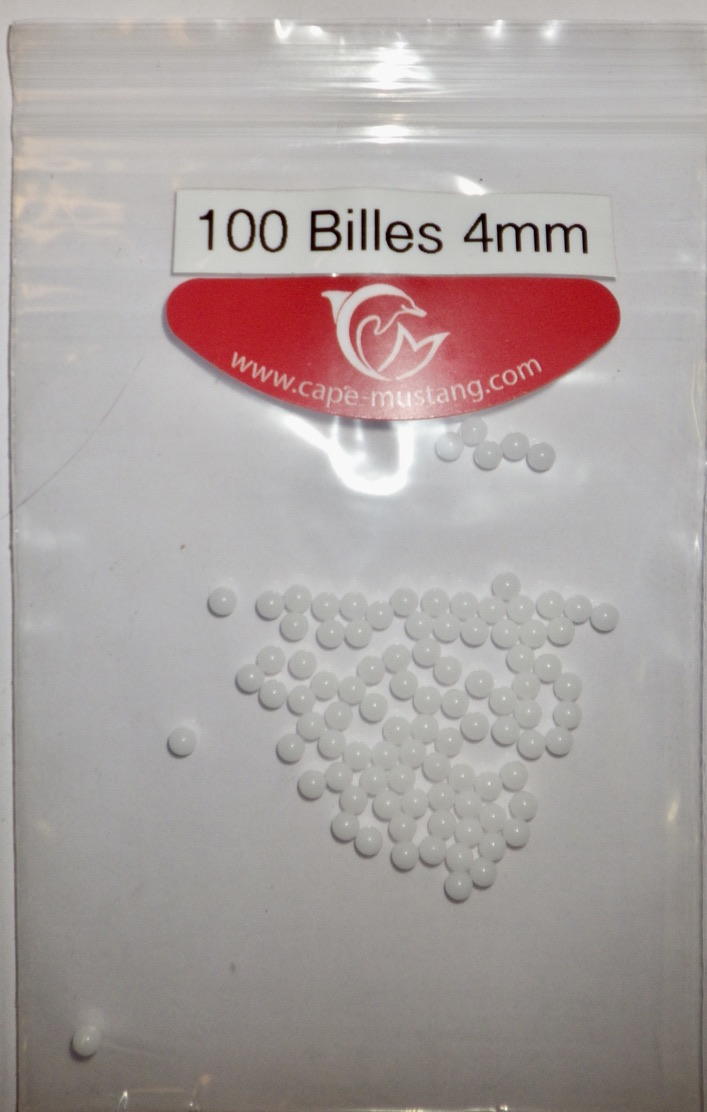 Image de Billes Delrin 4mm pour poulies ou chariots